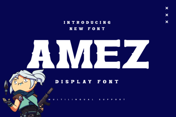 Amez Font Review: A Distinctive Display Typeface for Bold Branding