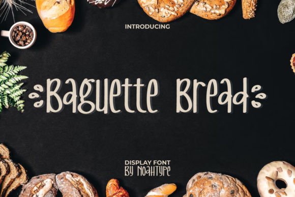 Baguette Bread Font: A Display Typeface for Branding