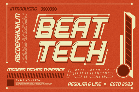 Beat Tech Font: A Modern Display Typeface for Editorial Design