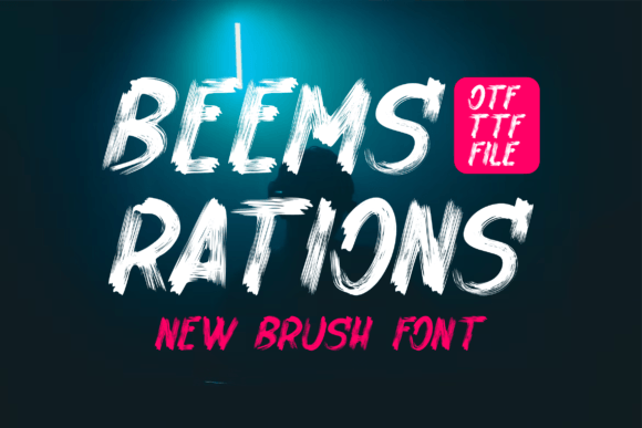 Beemsrations Font: Bold Display Typography for Web Design