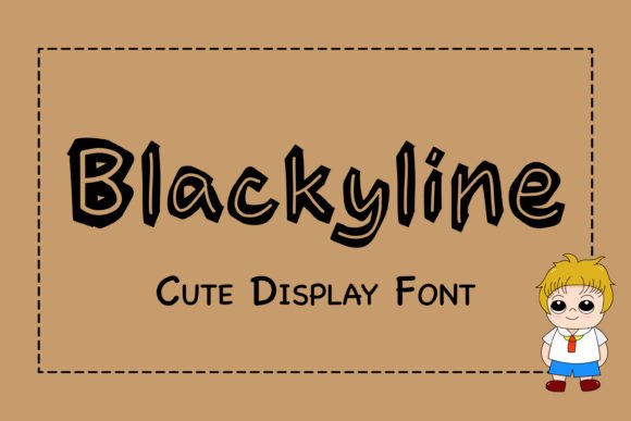 Blackyline Font Review: A Cute Display Typeface for Playful Branding
