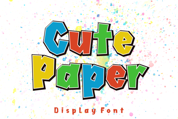 Cute Paper Font: Playful Display Typography for Web Design