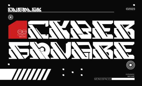 Cyber Square Font: Futuristic Type for Digital Campaigns
