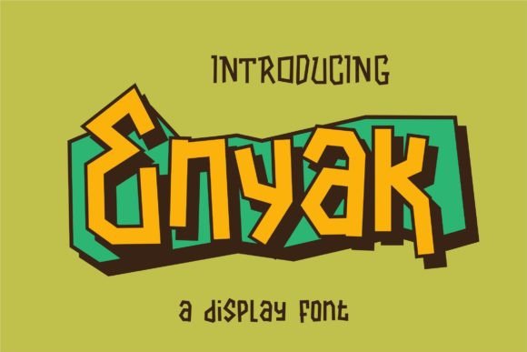 Enyak Font Review: Playful Display Type for Web Design