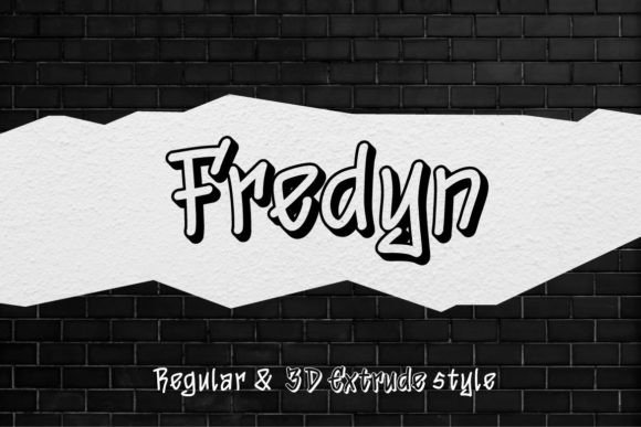 Fredyn Font: Street Art Style for Editorial Design