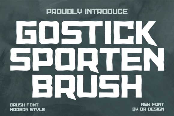Gostick Sporten Brush Font for Bold Marketing Visuals