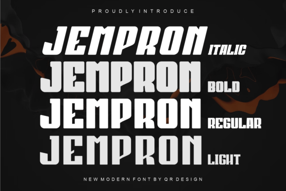 Jempron Font: Bold Display Typography for Web Design