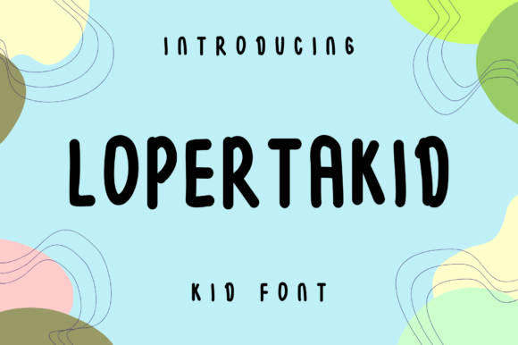 Lopertakid Font: A Display Typeface for Branding
