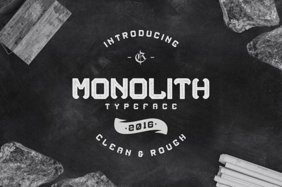 Monolith Font: Soft Grunge for Editorial Design