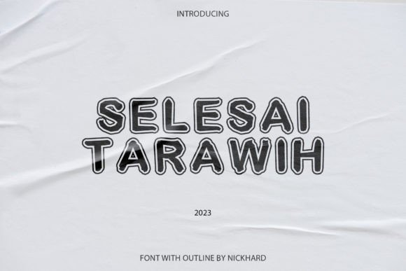 Selesai Tarawih Font: Adding Handwritten Charm to Branding