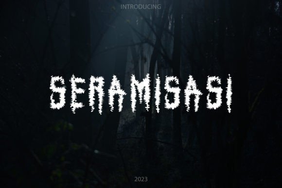 Seramisasi Font: Spooky Display Type for Makers
