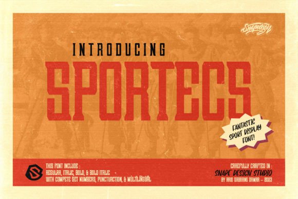 Sportecs Font: Bold Display Type for Makers