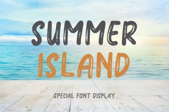 Summer Island Font: A Display Typeface for Makers