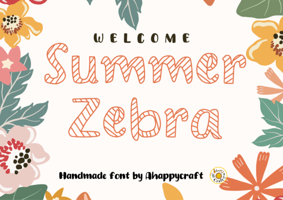 Summer Zebra Font: Fresh Branding for Small Business