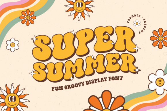 Super Summer Font: Groovy Display Type for Makers