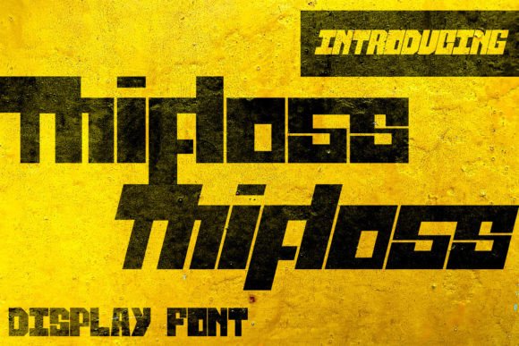 Thifloss Font: Bold Editorial Typography