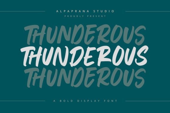 Thunderous Font: Bold Branding for Small Business