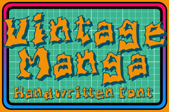 Vintage Manga Font: Retro Editorial Typography