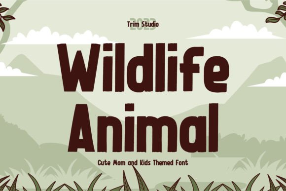 Wildlife Animal Font: Playful Editorial Typography
